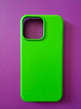 Bright Green & Pink Silicone Phone Cases with Large Camera Cutout